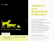 Tablet Screenshot of dierenkliniekhees.nl